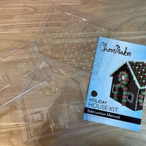 Chocolate “Gingerbread” House Kit with Clear Molds and Directions